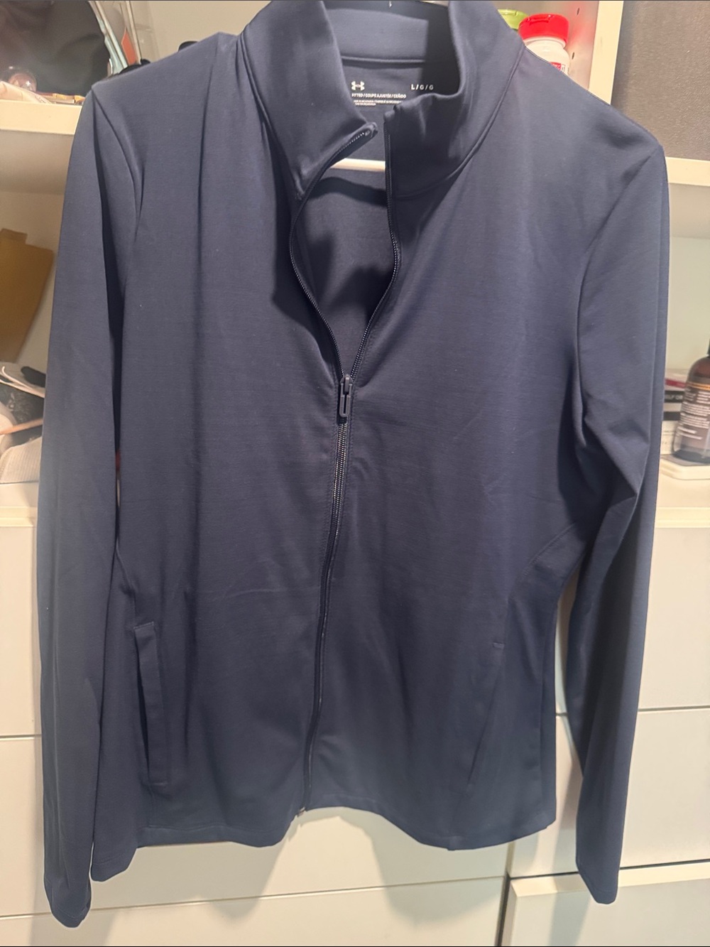 Under Armour Navy Zip-Up Performance Jacket